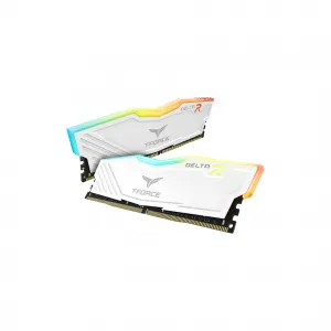 TEAM TFORCE DELTA RAM LONGDIMM DDR4 32GBX2 PC3600 RGB WHITE