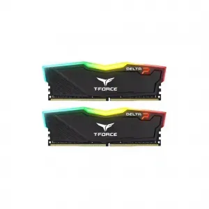 TEAM TFORCE DELTA RAM LONGDIMM DDR4 8GBX2 PC3200 RGB BLACK