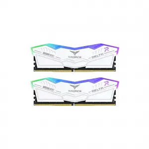 TEAM TFORCE DELTA RAM LONGDIMM DDR5 16GBX2 PC6000 RGB WHITE